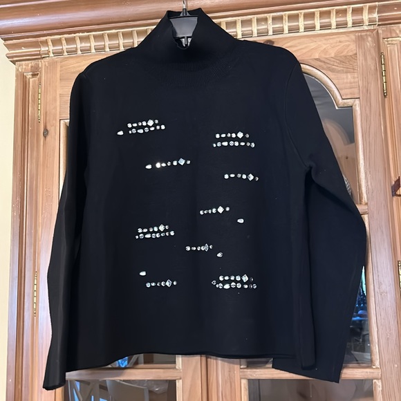 HYACINTH HOUSE

Black Embellished Greta Turtleneck - Picture 6 of 10